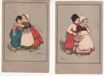 Lot 2 kaarten kinderen klederdrachten Ethel Parkinson, Verzamelen, Postkaarten | Themakaarten, Verzenden, Ongelopen, Kinderen