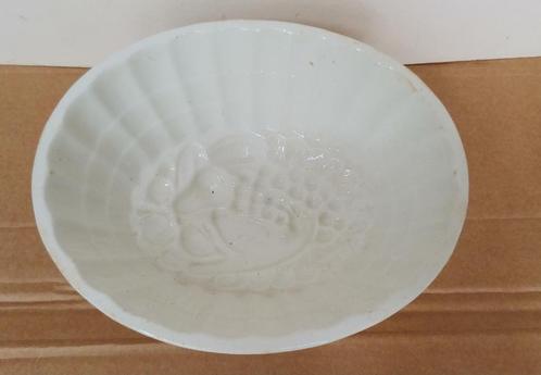 Jelly vorm Petrus Regout Maastricht ca 1890 fruitdecor, Antiek en Kunst, Antiek | Keramiek en Aardewerk, Ophalen of Verzenden
