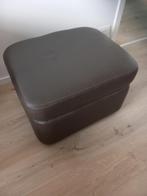 poef, Huis en Inrichting, Ophalen, Gebruikt, 50 tot 75 cm, Leer