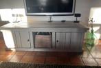 Televisiemeubel uit steigerhout met zachte beige tint, Huis en Inrichting, Ophalen, Zo goed als nieuw