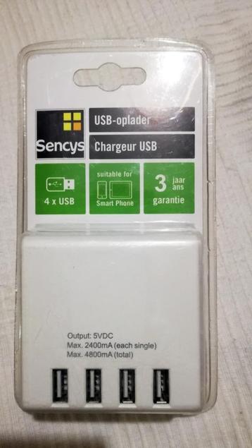 BXL Chargeur USB mural 4 ports - NEUF ! beschikbaar voor biedingen
