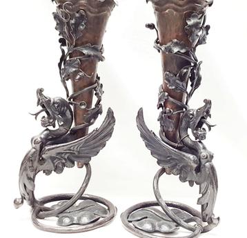 Ensemble de vases griffons de style chinois - Seconde moitié, Enlèvement ou Envoi