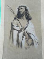 Prachtige tekening van Christus aan het einde van de 19e eeu, Antiek en Kunst, Ophalen of Verzenden