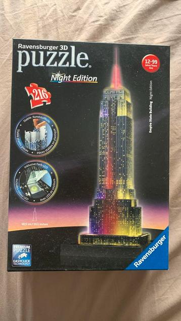 Puzzel ravensburger 3 D empire State building beschikbaar voor biedingen
