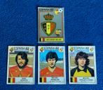 4 versch. Panini stickers voetbal ' WK Esp 1982 - België ', Collections, Enlèvement ou Envoi, Neuf, Affiche, Image ou Autocollant