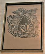 Joris BUSEIJNE (1931) - Houtsnede 1967 - Gsigneerd, Antiek en Kunst, Kunst | Etsen en Gravures, Ophalen of Verzenden