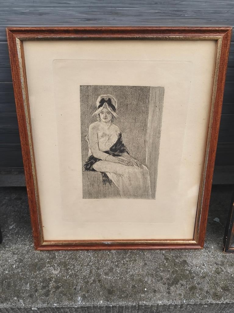 Gravure grand tante par felicien rops, Enlèvement ou Envoi