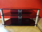 Vogel's TV-meubel uit glas en aluminium., Ophalen, Gebruikt, 100 tot 150 cm, Glas