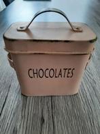 Metalen / blikken doosje chocolates, Enlèvement, Utilisé, Autre