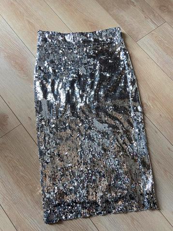 Essentiel antwerp glitter rok zilver 36, Enlèvement ou Envoi