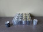 Pak van 16 glazen kaarsenhouders: Nieuw, Nieuw, Minder dan 25 cm, Overige materialen, Ophalen of Verzenden