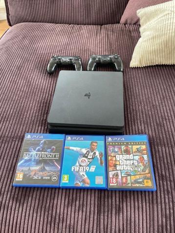 Ps4 + 2 controllers + spelletjes, Enlèvement, Comme neuf