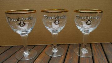 3 Westmalle Trappist met gouden rand en goud label beschikbaar voor biedingen