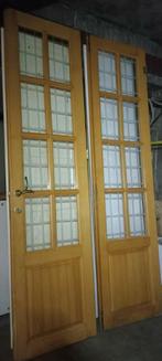 Belle porte double en bois ., Bricolage & Construction, Fenêtres & Moustiquaires, Bois, Utilisé, Enlèvement ou Envoi