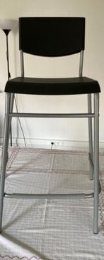 IKEA Stig barkruk, Huis en Inrichting, Ophalen, Gebruikt, Zwart, Metaal