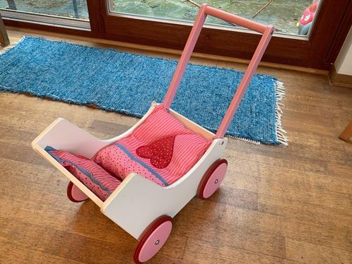 Poppenwagen HABA Roze, Kinderen en Baby's, Speelgoed | Overig, Zo goed als nieuw, Meisje, Ophalen