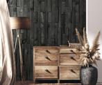 Houten wandpanelen | Trendy zwart | div. designs, Doe-het-zelf en Bouw, Platen en Panelen, Ophalen of Verzenden, Nieuw, Hout, 20 tot 50 mm