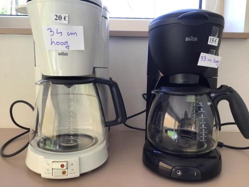 2 koffiezetmachines BRAUN in perfecte staat, Elektronische apparatuur, Koffiezetapparaten, Zo goed als nieuw, Ophalen of Verzenden