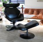 Stokke Varier Tok design lounge chair + ottoman / fauteuil, Ophalen, Leer