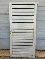 Nieuwe Moderne stalen tuinpoort looppoort tuindeur grijs, Tuin en Terras, Tuinpoorten, Staal, Minder dan 100 cm, Ophalen of Verzenden