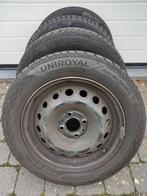 Kit hiver 185 60 R15 Uniroyal Viking - 4 pneus d'hiver, Auto-onderdelen, Gebruikt, 15 inch, Banden en Velgen, Ophalen