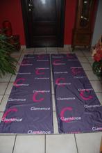 Set van 2 verduisteringsgordijnen in paarsgrijs H 2m06 x L 1, 100 tot 150 cm, 200 cm of meer, Ophalen of Verzenden, Zo goed als nieuw