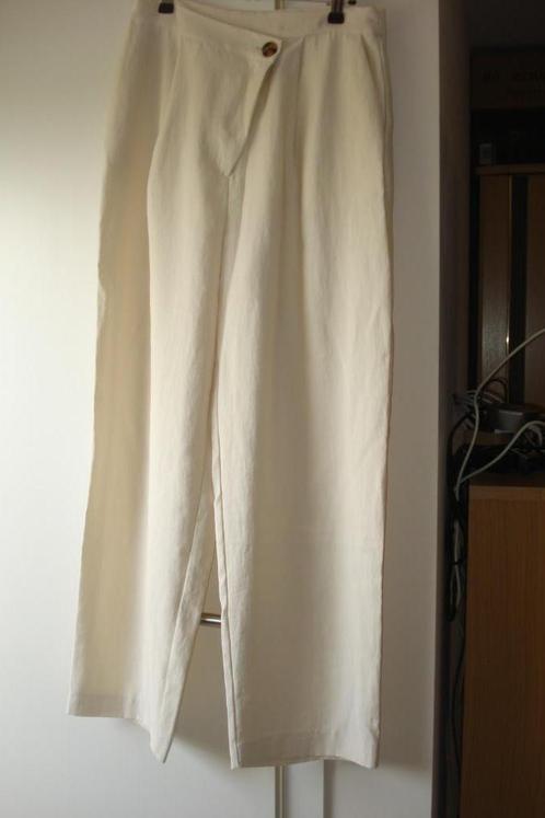 *VAL* Edited beige broek, dames. mt S/M, Kleding | Dames, Broeken en Pantalons, Gedragen, Maat 36 (S), Beige, Lang, Ophalen of Verzenden