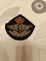 INSIGNE CHAPEAU ADJUDANT ARMÉE DE L'AIR BELGE ÉPOQUE SECONDE, Verzamelen, Luchtmacht