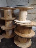 Tourets en bois, Ophalen, Zo goed als nieuw, Rond, Hout