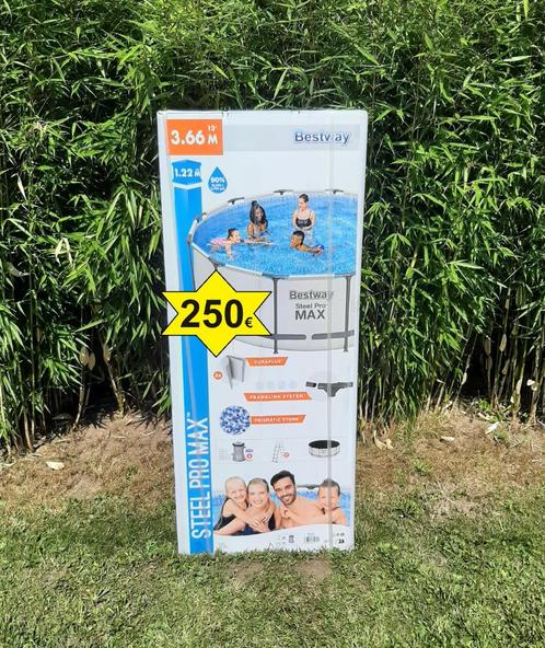 Piscine Bestway steel pro max neuve 366*122 avec accessoires, Tuin en Terras, Zwembad-toebehoren, Nieuw, Overige typen, Ophalen