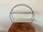 Ronde plank van metaal/hout, diameter 45 cm, Huis en Inrichting, Woonaccessoires | Wandplanken en Boekenplanken, Ophalen of Verzenden