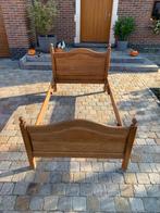 Eiken houten bed, Huis en Inrichting, Slaapkamer | Bedden, Ophalen, Gebruikt, Bruin, Twijfelaar