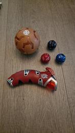 Bakugan; 3 kleine - 1 grote - 1 lanceerder, Ophalen, Gebruikt