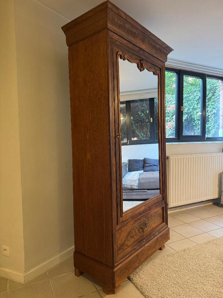 Bonnetière armoire à miroir, Antiquités & Art, Antiquités | Meubles | Armoires, Enlèvement