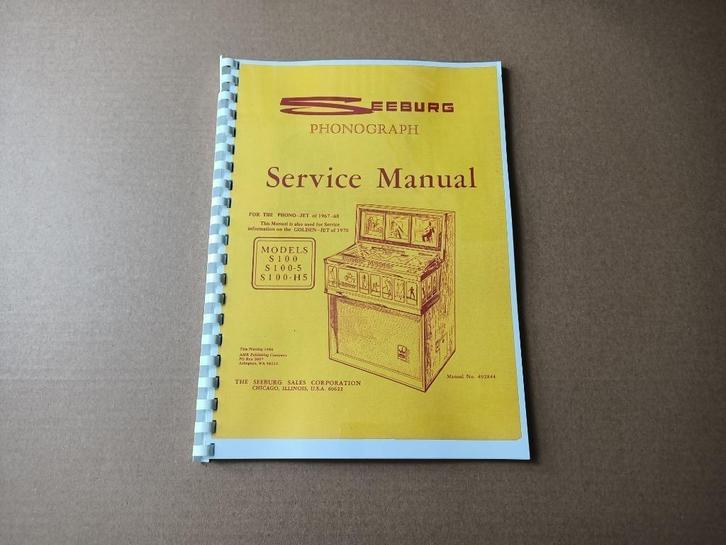 Service Manual: Seeburg Phonojet S100 (1967) jukebox nieuw !, Verzamelen, Automaten | Jukeboxen, Seeburg, Verzenden