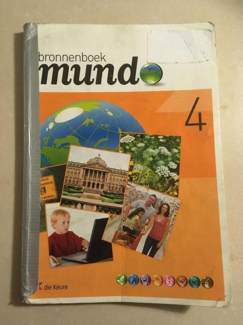 Bronnenboek Mundo 4, Livres, Livres scolaires, Utilisé, Autres matières, Primaire, Enlèvement ou Envoi