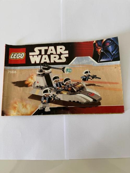 lego star wars rebel scout speeder 7668, Kinderen en Baby's, Speelgoed | Duplo en Lego, Zo goed als nieuw, Lego, Complete set