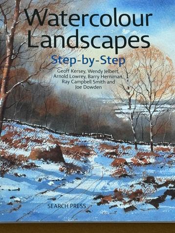 Boek Watercolour landscapes step by step NIEUW