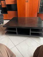 Salontafel zwart 90x105  hoogte 35 cm., Huis en Inrichting, Tafels | Salontafels, Ophalen, Zo goed als nieuw, Kunststof