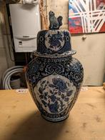 Vase de Delft avec chien, Antiquités & Art, Antiquités | Vases, Enlèvement ou Envoi
