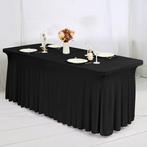 Ensemble de 2 jupes de table noires en spandex LIVRAISON GRA, Envoi, Neuf, Rectangle