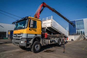Mercedes-Benz ACTROS 3344 K-MP3+FASSI F245 (bj 2012), Automaat, Achterwielaandrijving, Overige kleuren, Elektrische ramen