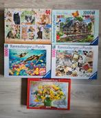 5 Puzzels (24€ samen) ook apart te koop, Hobby en Vrije tijd, Denksport en Puzzels, Ophalen, 500 t/m 1500 stukjes, Zo goed als nieuw