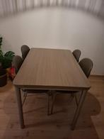 GRATIS af te halen Nieuwpoort tafel + 4 stoelen, Huis en Inrichting, Ophalen, Gebruikt, 100 tot 150 cm, 50 tot 100 cm