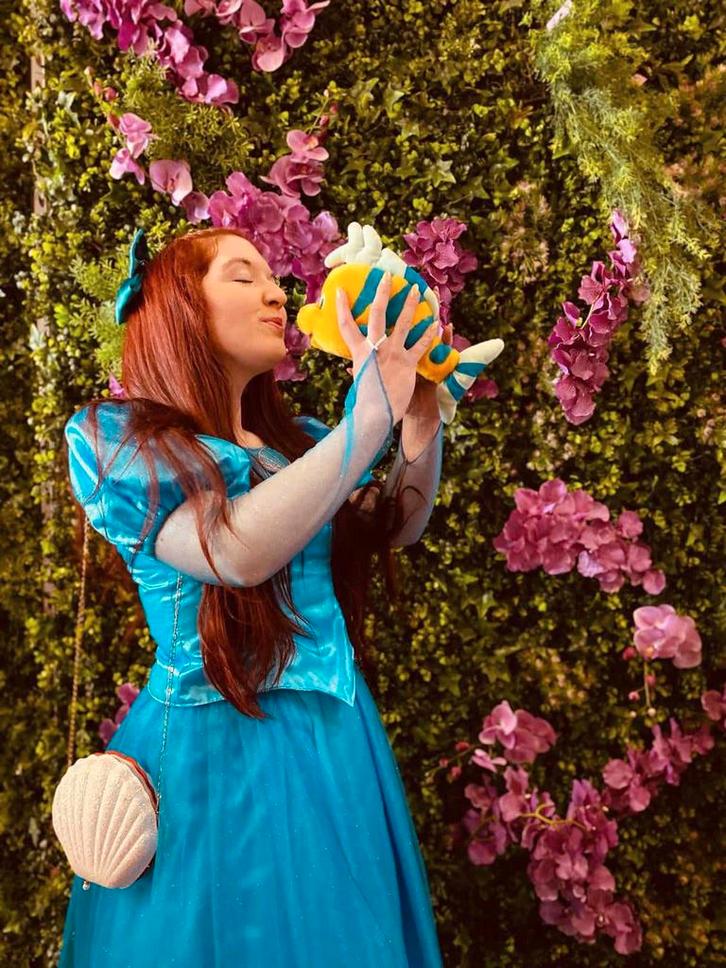 Handgemaakte cosplay prinsessenkleed 'De Kleine Zeemeermin', Kleding | Dames, Gelegenheidskleding, Gedragen, Overige typen, Maat 38/40 (M)