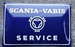 Scania Vabis service emaillen reclame bord garage borden, Comme neuf, Enlèvement ou Envoi, Panneau publicitaire