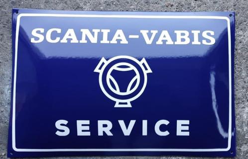 Scania Vabis service emaillen reclame bord garage borden, Collections, Marques & Objets publicitaires, Comme neuf, Panneau publicitaire