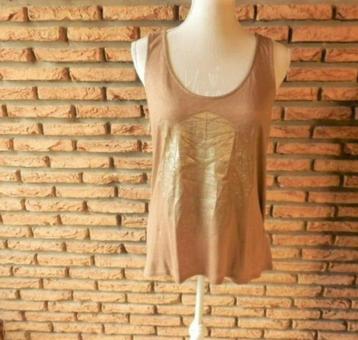 (11) -top femme t. 40 beige - grain de malice - beschikbaar voor biedingen