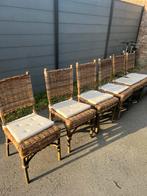 Prachtige rotan stoelen incl. kussen, Ophalen, Gebruikt, Rotan