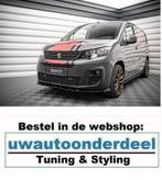Maxton Design Spoiler Lip Splitter Voor Peugeot Partner Mk3, Verzenden